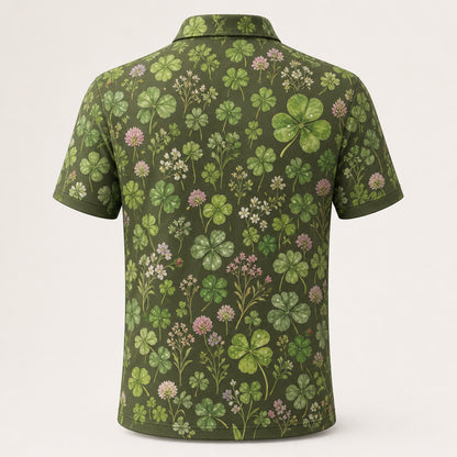 Clover Field Botanical Pattern Polo - Polo shirt - All over printed b45d718e-20ba-4198-a5fd-95c42ffe4aeb.jpg