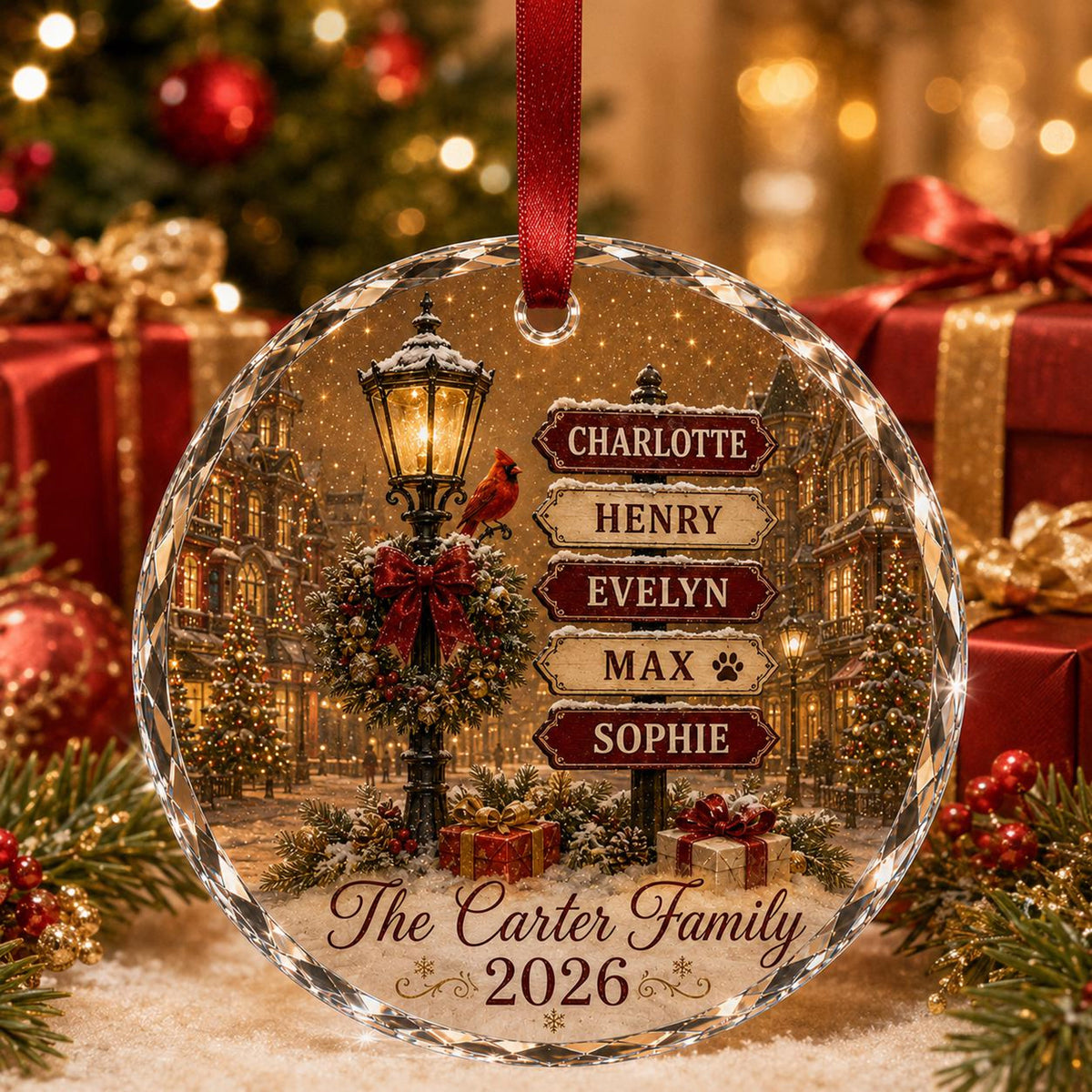 Personalized Family Names Christmas Ornament, Custom Name Signpost Glass Ornament, Family With Pets Ornament, Family Keepsake 2026 b57a652b-23ee-445f-a61f-a09a39d82d6e-1.jpg