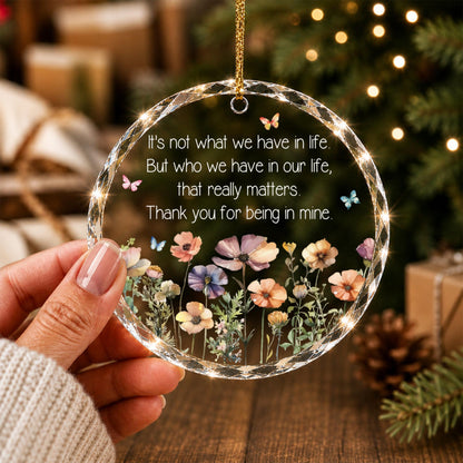 Wildflower Best Friend Ornament, Custom Bestie Glass Keepsake, Friendship Thank You Gift for Women, Soul Sister Christmas Gift, BFF Decor b62b1b62-453d-4ea1-a192-e537fa81206a-6.jpg