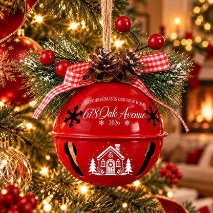 Personalized Our First Home Christmas Jingle Bell Ornament, Xmas Decor Gift, Holiday Keepsake b6c8e42c-93df-4ef6-96d5-55298abe2708-6.jpg