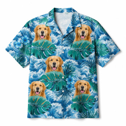 Custom Dog Face Tropical Hawaiian - Hero