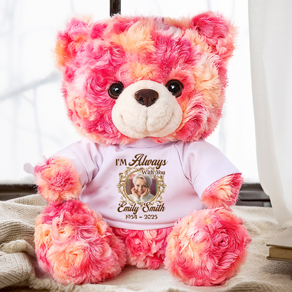 Custom Photo A Cuddle From Heaven - Memorial Personalized Custom Teddy Bear Plush - Sympathy Gift For Family Members b718cb42-4fea-47c6-924e-bc9f148c0694-mk-6.png