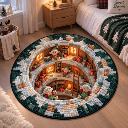 Santa’s Workshop Quilted Carpet, Funny Christmas Floor Rug, Whimsical Elf Christmas Decor, Cozy Holiday Home Decoration, Festive Gift b7db52a6-a443-4f45-9953-21b9578f89b7-ch-2.png