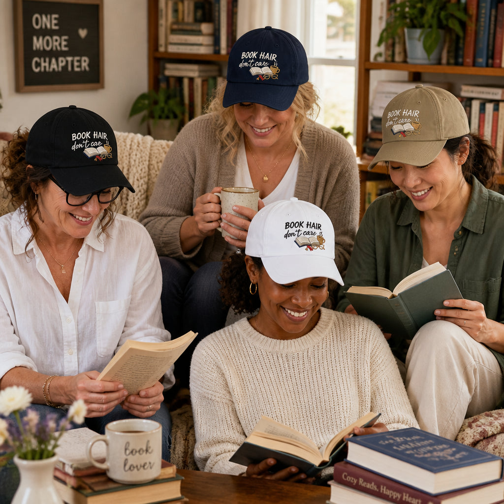 Book Hair Dont Care Cap - Available in multiple colors