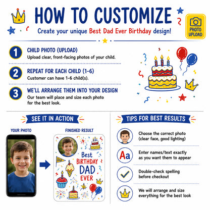 Best Dad Ever Birthday - How to customize
