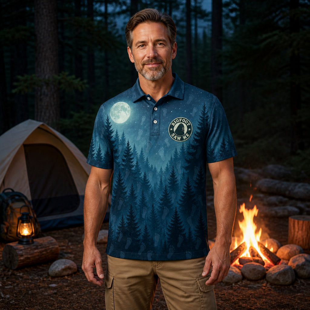 Bigfoot Saw Me Night Forest AOP Polo - Polo shirt - All over printed b8acf3ec-b5a4-42f3-adfe-8b5d243e16c2.jpg