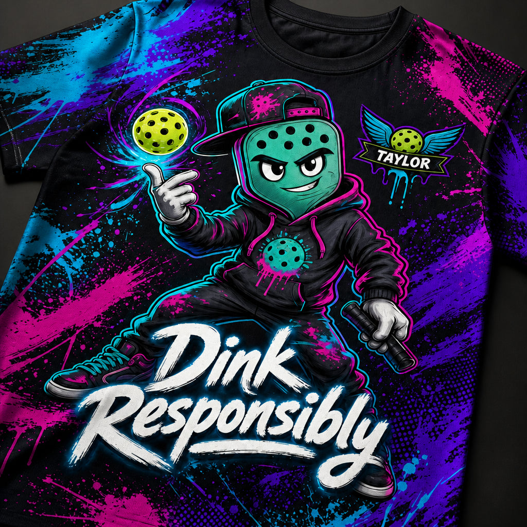 Dink Responsibly Graffiti Pickleball Team AOP Tee - Personalized T-Shirt - All over printed b92719b0-7280-473e-be52-76d8ea142052.jpg