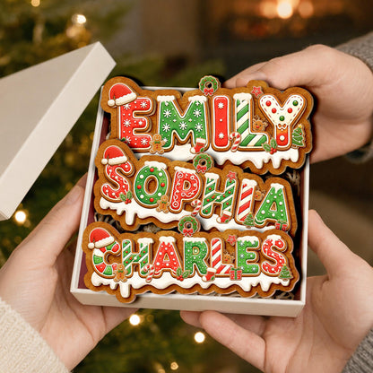 Personalized Gingerbread Christmas Letter 2-Layered Wooden Ornament: Custom Alphabet Kids Name Ornament, New Kids Gift, Christmas Tree Decor b9647ebb-3edb-4829-92ba-bc152c17ec10-7.jpg
