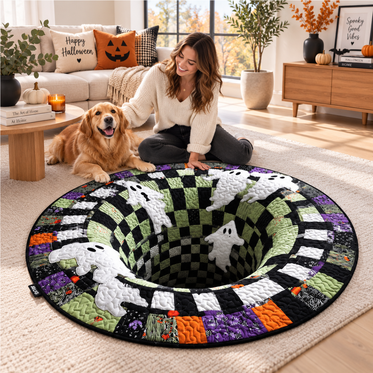 Mummy’s Out of the Pit 3D Quilted Carpet – Funny Halloween Illusion Round Rug, Spooky Mummy Floor Decor for Haunted Home & Party b98381ee-6c2b-4e11-b5d1-ec728f742959-6.png