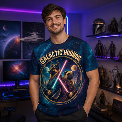 Galactic Hounds – Space Guardians Tee - Lifestyle 2