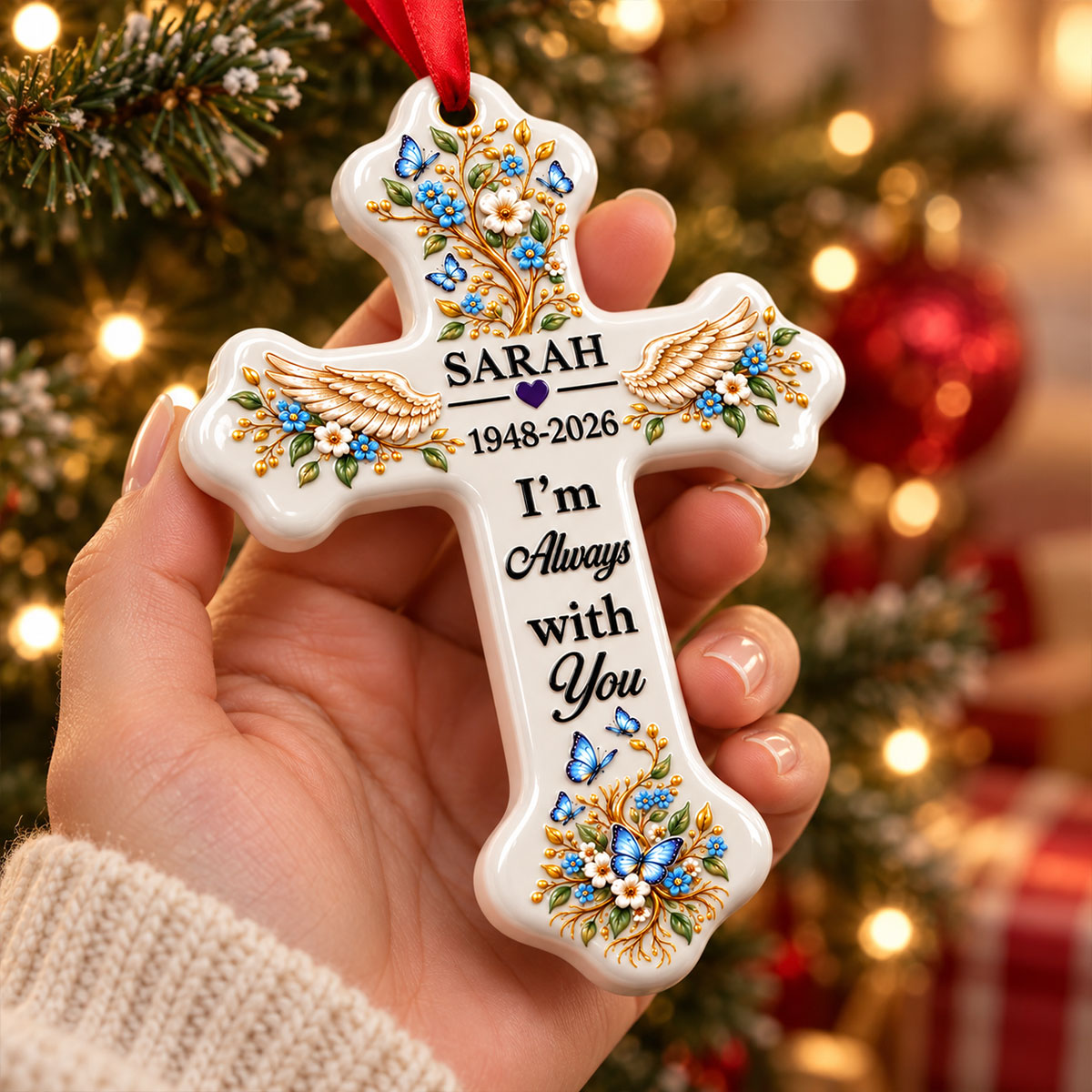 I Am Always With You - Personalized Cross Ornament - Real 3D Raised Ornament b9b9bf28-ac1e-4651-9786-74b2b008ef7d-2-4-.jpg