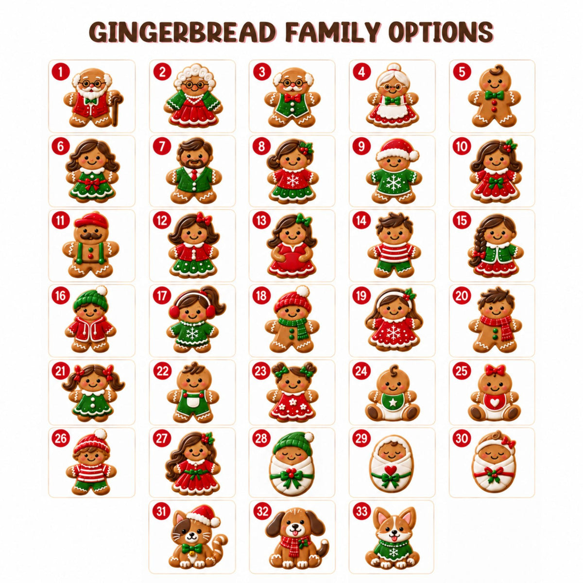 Personalized Christmas Gingerbread Family Cookie House Ornament, Custom Family Members Name Ornament, Family Keepsake, Grandma Gifts ba052f72-e152-4f3f-b573-85f79e677b1a-2.jpg