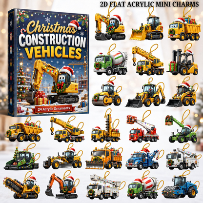 Christmas Construction Vehicles Advent Calendar 2026 - 24-Day Festive Countdown, Acrylic Charms Blind Box - Gift For Kids, Family & Friends ba0d87f8-cfbc-45ae-8f27-d83bec52defa-construct-vehicles-text.png