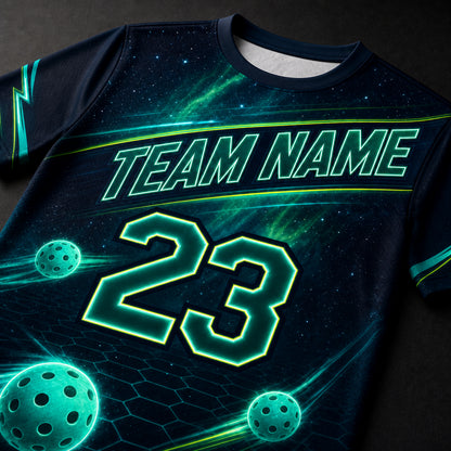 Neon Cosmic Pickleball Jersey Tee — Custom Name & Number - Personalized T-Shirt - All over printed ba3ed00a-6267-4858-b771-8fa139f0d30d.jpg