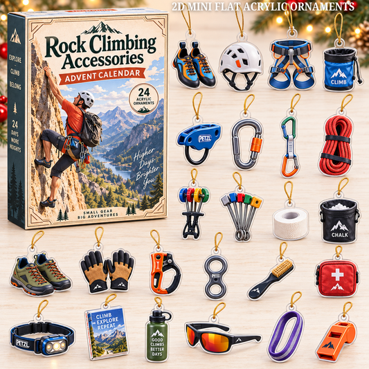 Rock Climbing Accessories Advent Calendar 2026 - 24-Day Festive Countdown, Acrylic Charms Blind Box - Gift For Climbing Lovers ba88a650-8434-4259-ae3c-69201107c57d-climb-text.png