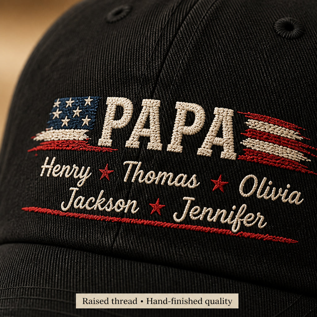 4th of July Papa Names Tee - How it is made