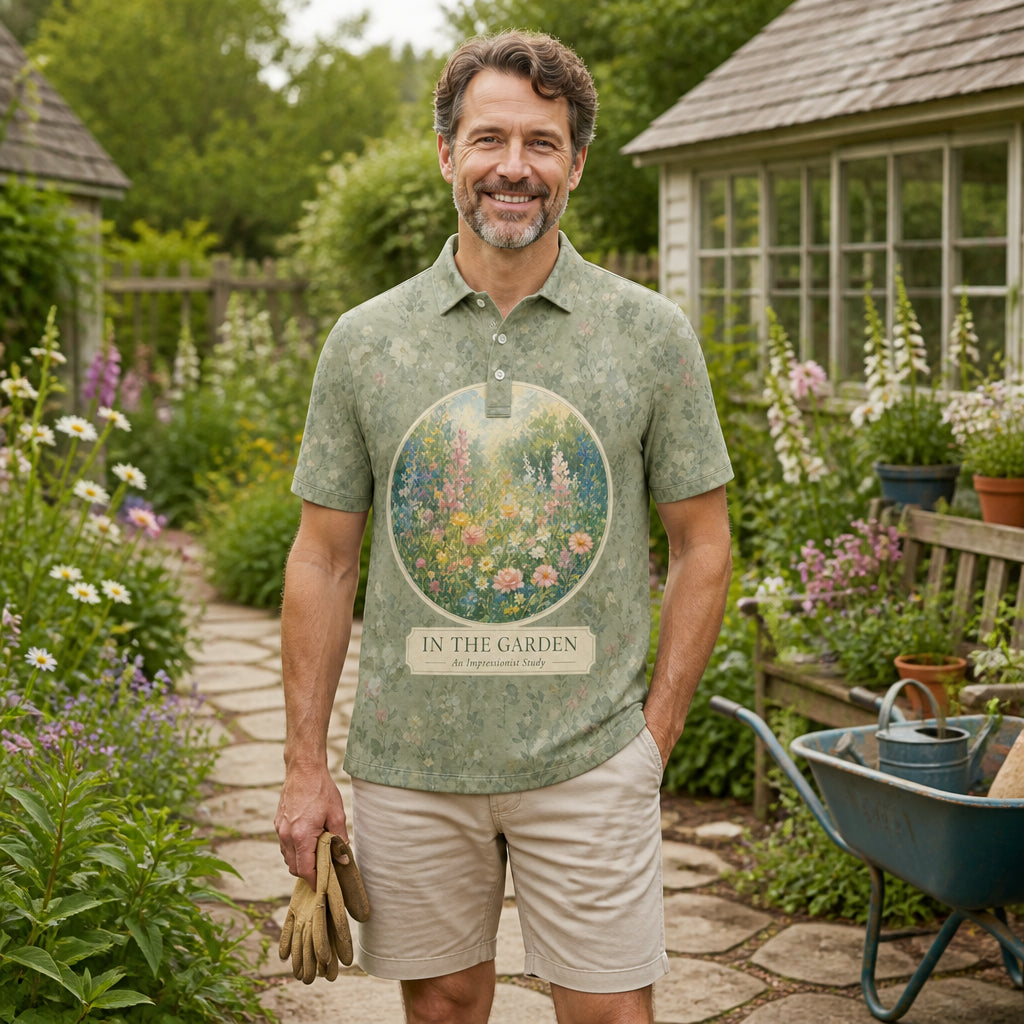 IN THE GARDEN — Impressionist Garden Polo - Polo shirt - All over printed babda2e5-9d52-490a-a617-1ede973d056d.jpg