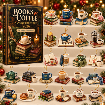 Book & Coffee Advent Calendar 2026 - 24-Day Festive Countdown, Acrylic Charms Blind Box - Gift For Reading Lovers bafff433-b68d-47be-a663-d1cf6ac270f6-book-box-charms.png
