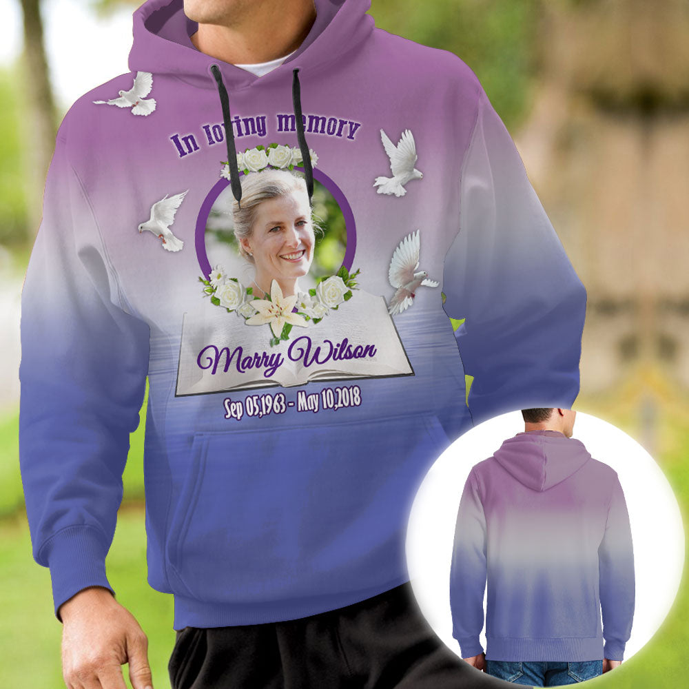 In Loving Memory Rest In Peace Personalized Photo 3D All Over Print Shirt Memorial banenr-hoodie-gg.jpg