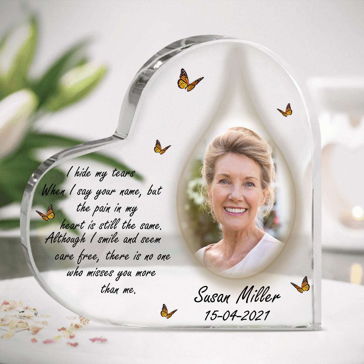 I Hide My Tears Personalized Photo Heart Shaped Acrylic Plaque Memorial banne-gg.jpg