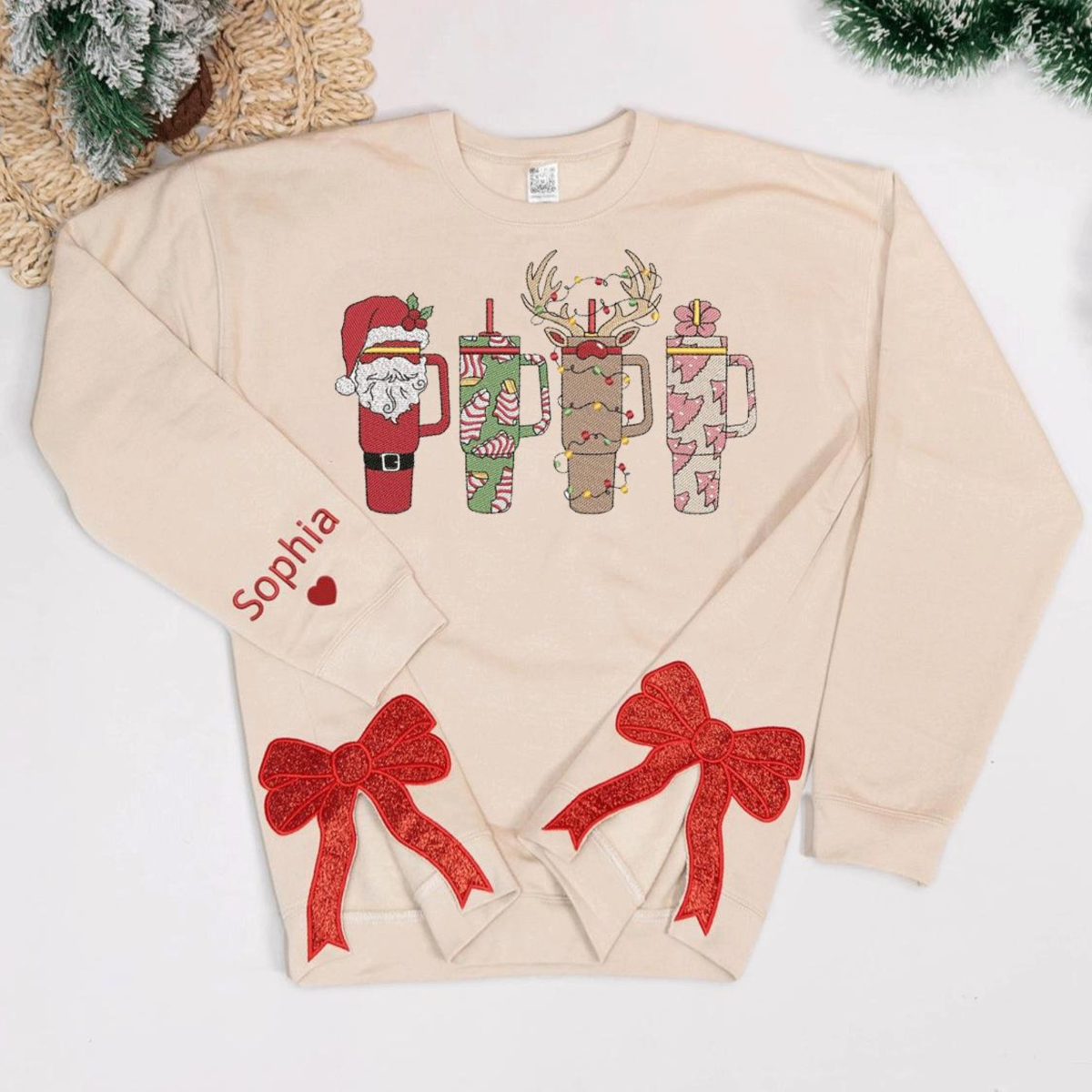 Retro Obsessive Cup Disorder Christmas Side Bow Applique Sweatshirt, Embroidered Bow Sweatshirt, Merry Christmas Embroidery, Custom Name banner-1_3b3e793d-7ed8-437a-ba21-06dfd38e6510.png