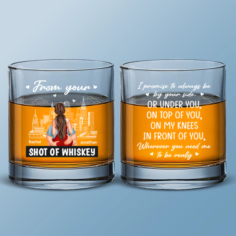 From Your SHot Of Whiskey - Personalized Wine Glass - Gift For Husband, Anniversary Gift, Valentine's Gift banner-1_5728e9bd-5b1f-43bc-8d74-ddf52c37c13c.png