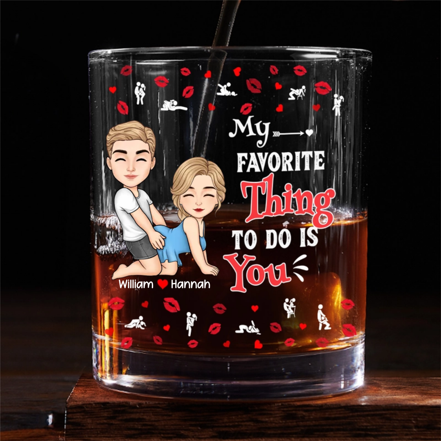 You Have My Heart - Personalized Whiskey Glass - Anniversary Gift, Valentine's Day Gift For Couple banner-1_6256e2a0-3223-4a92-b698-c01301eadd2b.png