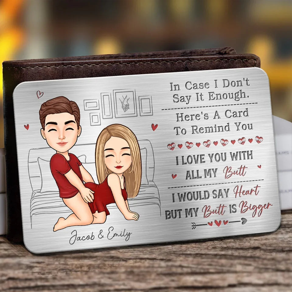 To My Husband I Love You With All My Heart - Personalized Wallet Card - Gift For Husband, Boyfriend, Anniversary Gift, Valentine's Day Gift banner-1_73cb14ca-490a-4169-a929-2879e22768a9.jpg