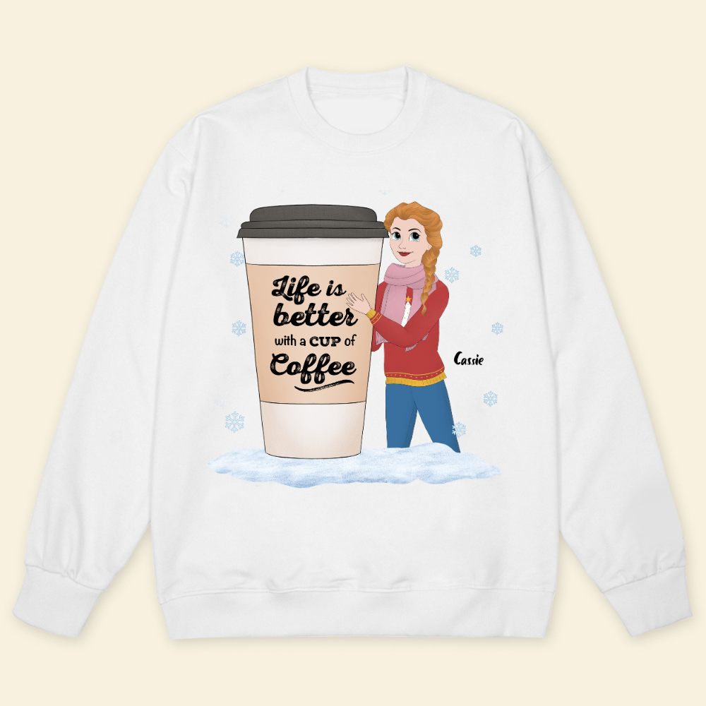 Life Is Better With A Cup Of Coffee Christmas - Personalized Sweatshirt - Gift For Friends, Bestie, Christmas Season banner-1_765ff3b8-4cbe-4e0f-8825-c1ca110d6bc0.png