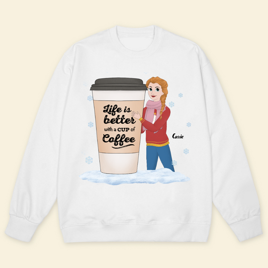 Life Is Better With A Cup Of Coffee Christmas - Personalized Sweatshirt - Gift For Friends, Bestie, Christmas Season banner-1_765ff3b8-4cbe-4e0f-8825-c1ca110d6bc0.png