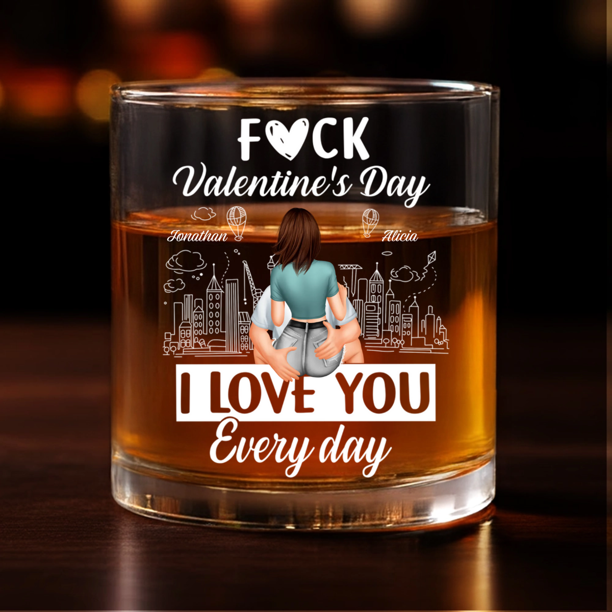 I Love You Everyday - Personalized Whiskey Glass - Anniversary Gift, Valentine's Day Gift For Couple banner-1_7a038f1c-6ad4-48e1-9ab1-5259487cc61e.png