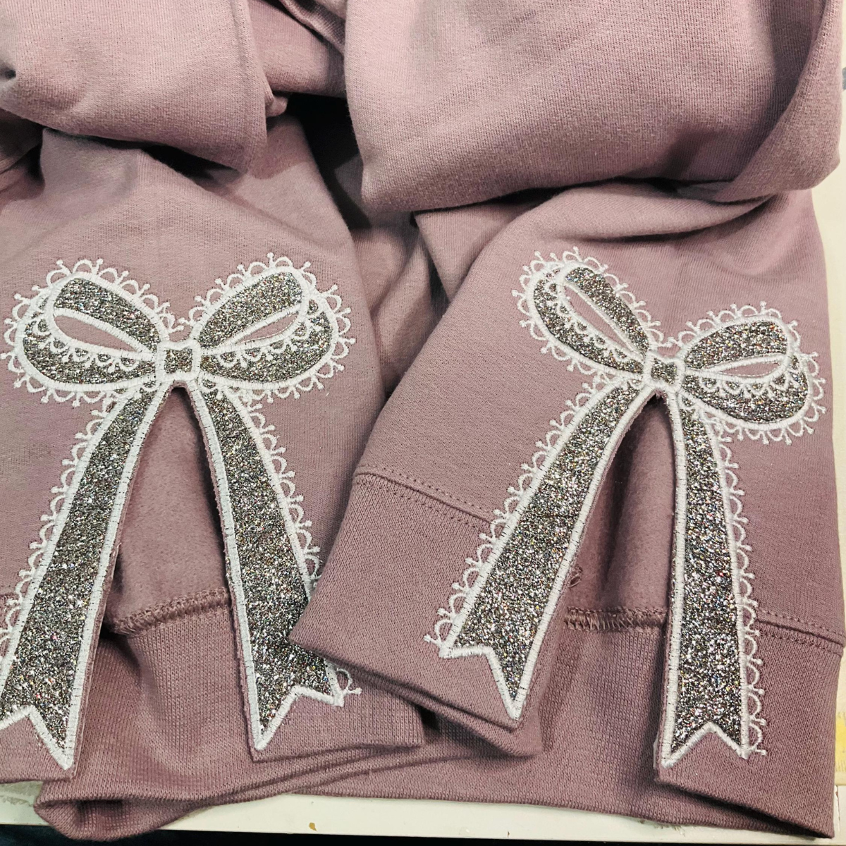 Embroidered Lace Side Bow Appliqu Sweatshirt Design, Classic Lace Bow, Embroidered Bow Sweatshirt, Glitter Side Bow Sweatshirt banner-1_be2867f2-0f26-402f-98be-283ced46b7c6.png