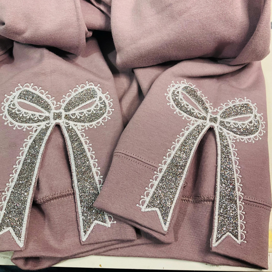 Embroidered Lace Side Bow Appliqu Sweatshirt Design, Classic Lace Bow, Embroidered Bow Sweatshirt, Glitter Side Bow Sweatshirt banner-1_be2867f2-0f26-402f-98be-283ced46b7c6.png