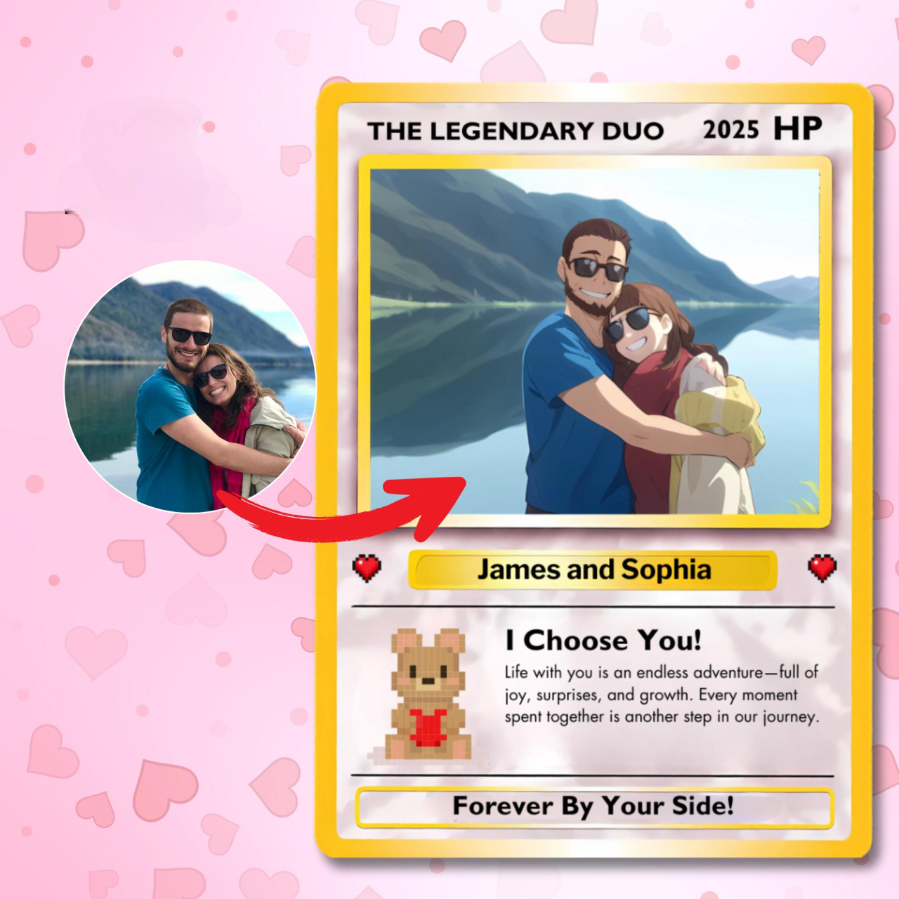Custom Poke Card Inspired Collectible Gift, Custom Poke Cards, Anniversary Gift For Couple banner-1_e5e33cd0-c87d-4b07-a70b-0a5a229ba546.png