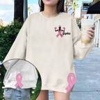 Custom Name Breast Cancer Side Bow Cut-Out Sweatshirt, Pink Ribbon Pullover, Breast Cancer Embroidered Sweatshirt, Gift for Her, Mom, Nana banner-1_ef02912e-8866-478a-b535-aeb20e26ff00.png