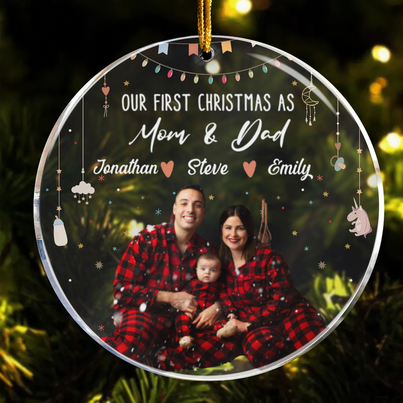 Family Of Three First Christmas - Personalized Crystal Ornament - Christmas Gift For Family banner-1_febc0fe0-3557-4193-b0e8-ca7c6663260e.png