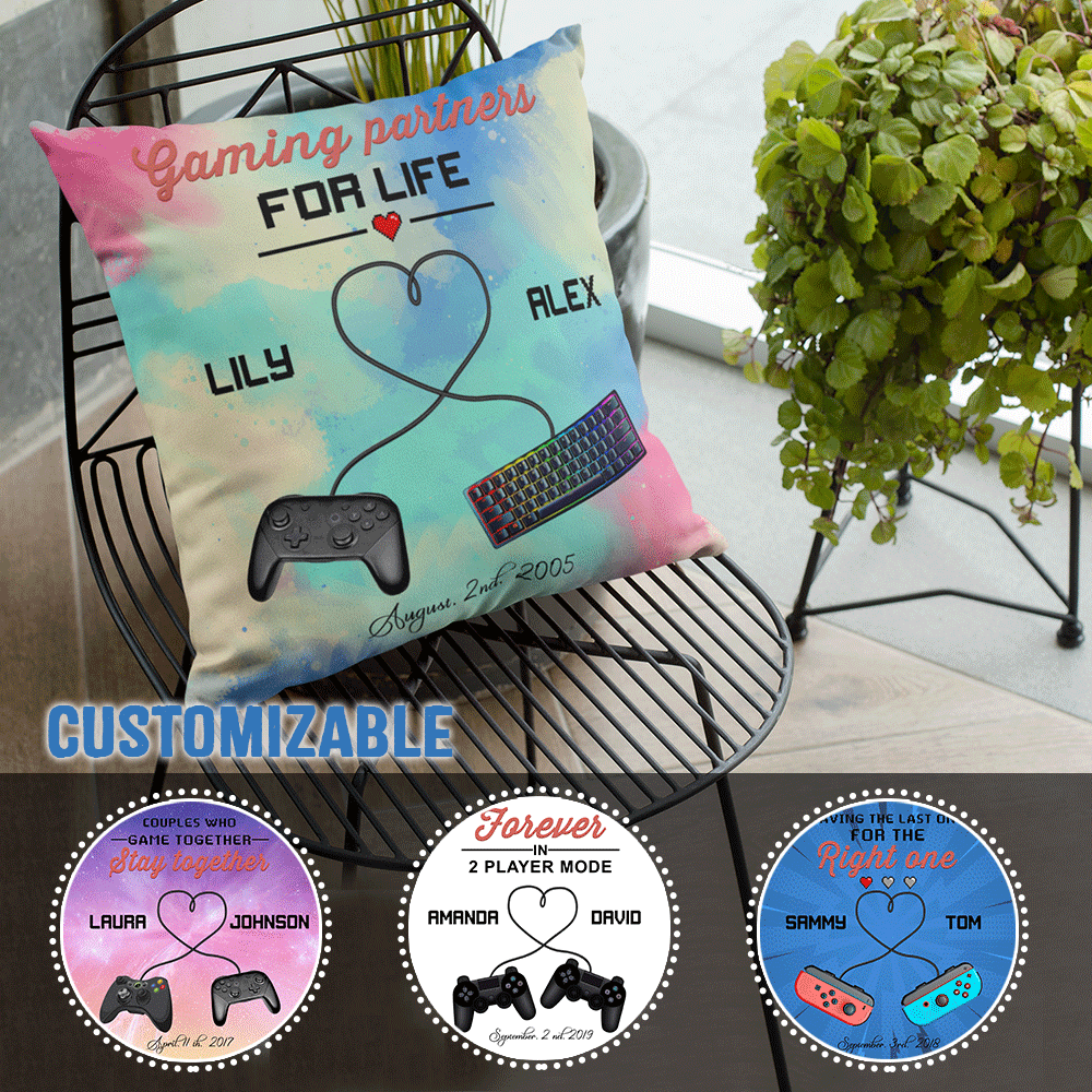 Gaming Controllers Couple Custom Pillow, Gaming Partners For Life AM08 banner-2_6a5df343-e3e5-4790-8550-aace662b0a34.png