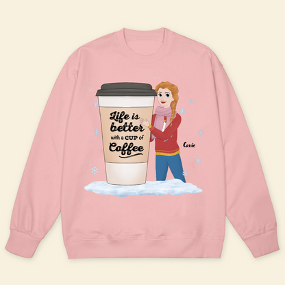 Life Is Better With A Cup Of Coffee Christmas - Personalized Sweatshirt - Gift For Friends, Bestie, Christmas Season banner-2_787ad0ef-68f1-484c-b8e0-3ab67083e99a.png