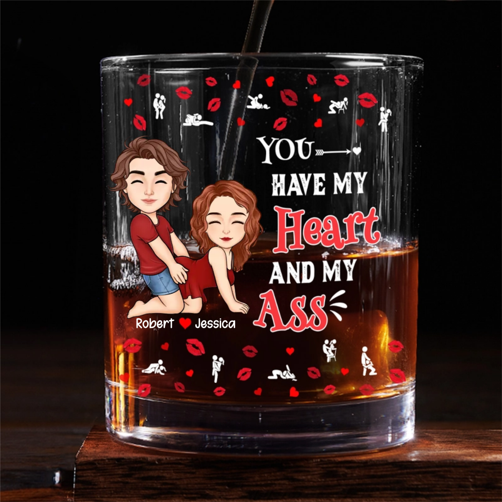 You Have My Heart - Personalized Whiskey Glass - Anniversary Gift, Valentine's Day Gift For Couple banner-2_85eb515b-935b-466e-8944-cde4c0b4907d.png