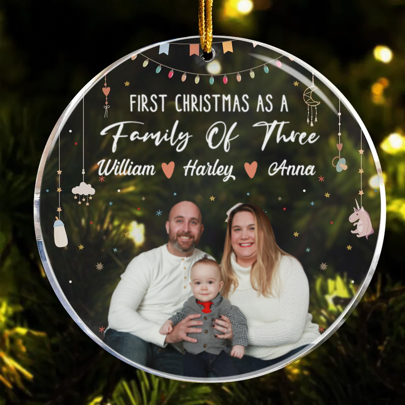 Family Of Three First Christmas - Personalized Crystal Ornament - Christmas Gift For Family banner-2_b05e35ab-db8a-438c-b6bf-d2bbc3c1fa74.png