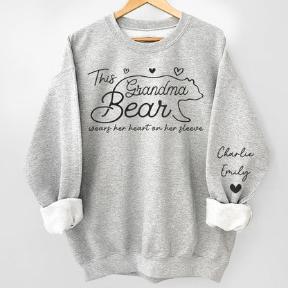 This Mama Bear Wear Her Heart On Her Sleeves - Personalized Front & Sleeves Sweatshirt Hoodie - Gift For Mother, Grandma banner-2_d2013802-19cf-4cbc-8090-e64c72128447.jpg