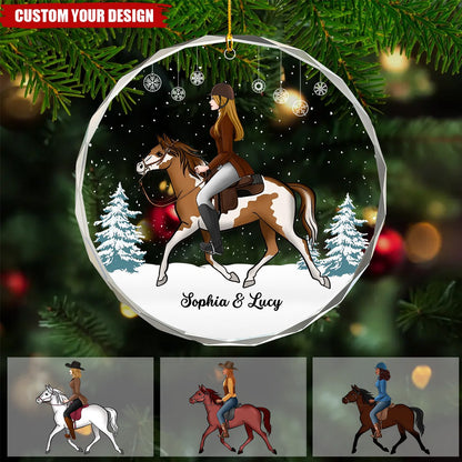 Girl Riding Horse - Personalized Crystal Ornament - Christmas Gift For Horse Rider, Horse Lovers banner-2_e592b4cb-21c0-4081-bc1a-c27c67284737.jpg