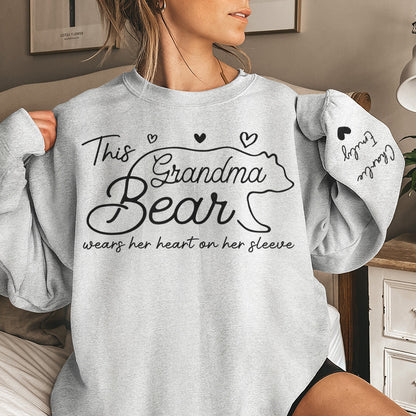 This Mama Bear Wear Her Heart On Her Sleeves - Personalized Front & Sleeves Sweatshirt Hoodie - Gift For Mother, Grandma banner-3_c44e2925-5019-4201-ac4f-21a35aabda21.jpg