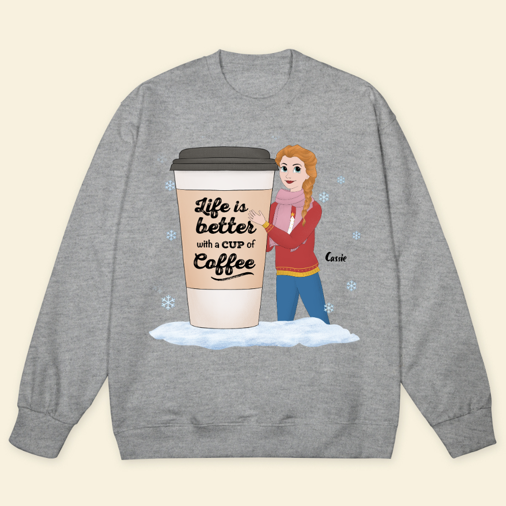 Life Is Better With A Cup Of Coffee Christmas - Personalized Sweatshirt - Gift For Friends, Bestie, Christmas Season banner-3_c9f07bf6-0441-4513-b8dd-54115cfc8b8d.png