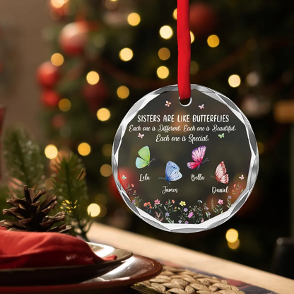 Sisters Are Like Butterflies - Personalized Crystal Ornament - Gift For Sisters, Besties, Soul Sisters banner-4_converted_166d03dc-15e1-4f58-ade4-7e5a7b943c11.png