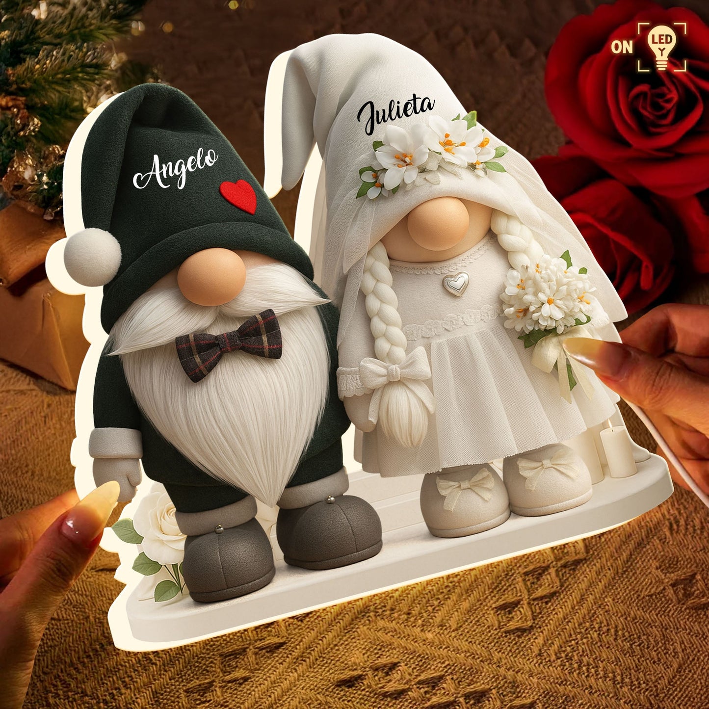 Groom And Bride Gnome With Hearts And Flowers - Personalized Acrylic LED Light Box - Valentine's Day Gift For Couples banner-5_b6ca2929-a320-43a7-a6b1-6aadc3e41b4e.jpg