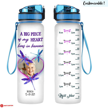 A Big Piece Of My Heart Lives In Heaven, Dragonfly - Personalized Photo Water Tracker Bottle - Memorial banner-FB_151dbf45-5cc1-4949-bf7a-071832fa3107.jpg