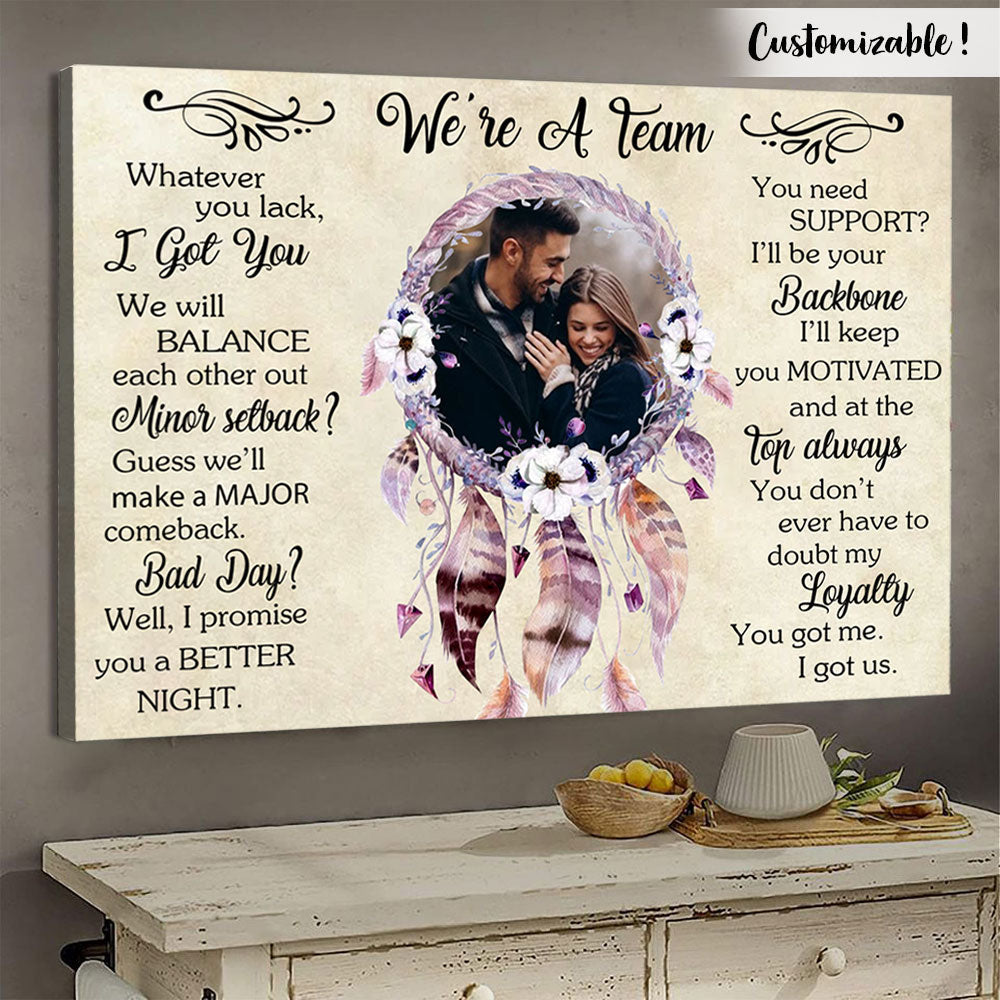 We Are A Team, Dreamcatcher - Personalized Photo Canvas - Gift For Couple banner-FB_ddd159ce-d178-4cbf-b88b-0978bbb49eaf.jpg