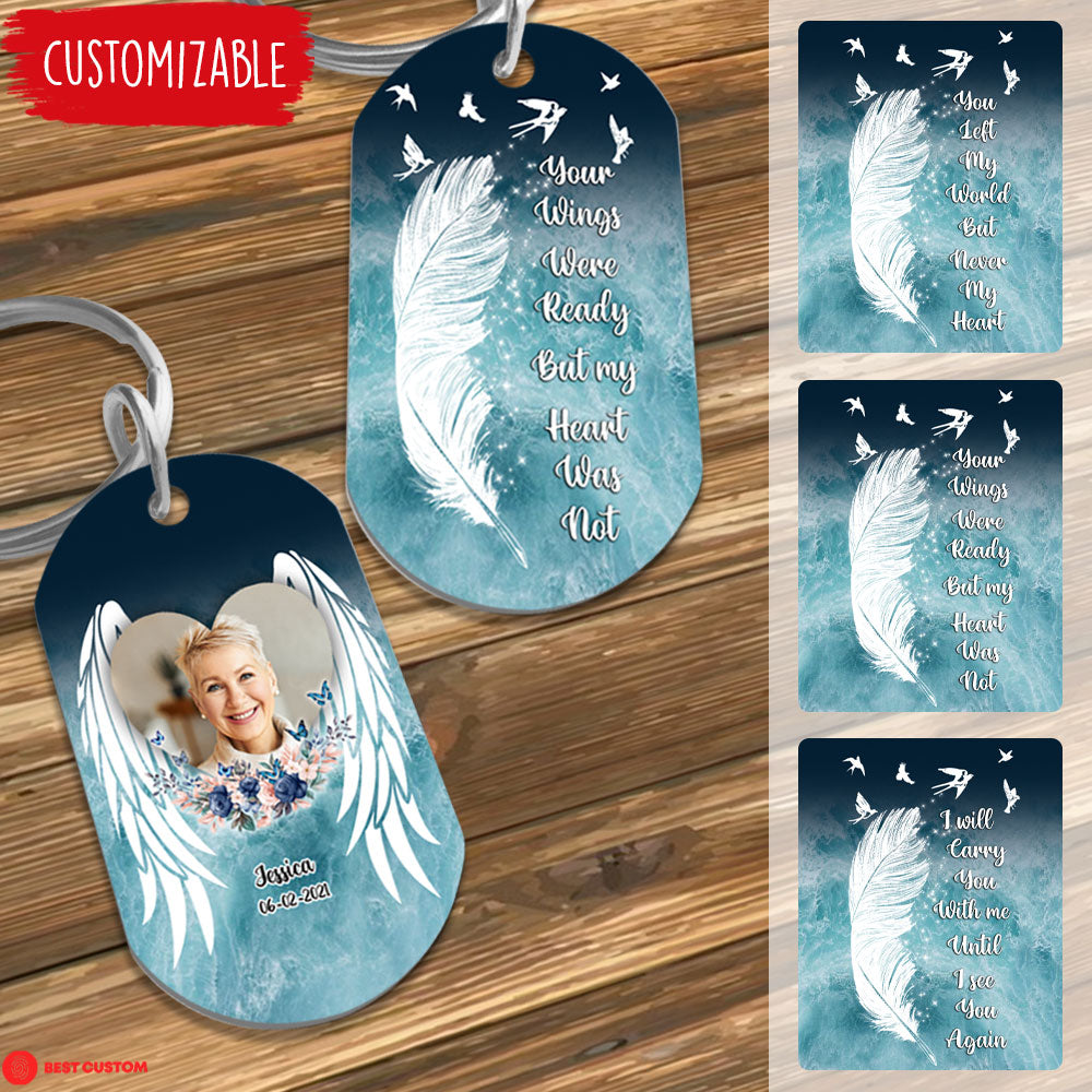 Your Wings Were Ready But My Heart Was Not - Personalized Photo Stainless Steel Keychain - Memorial banner-FB_e42ad230-3ba8-43eb-ae00-7860d7b98062.jpg