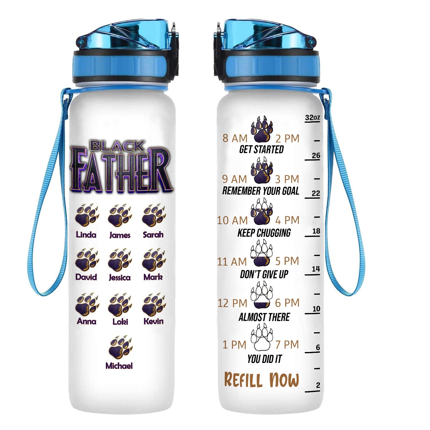 Panther Black Father, Father's Day Gift - Personalized Water Tracker Bottle - Gift for Father banner-GG_096aa706-4346-4faf-bbd4-da5357510a8f.jpg